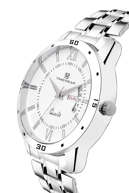 TIMEWEAR Analog Day Date Functioning Stainless Steel Chain Watch for Men | Online Shop