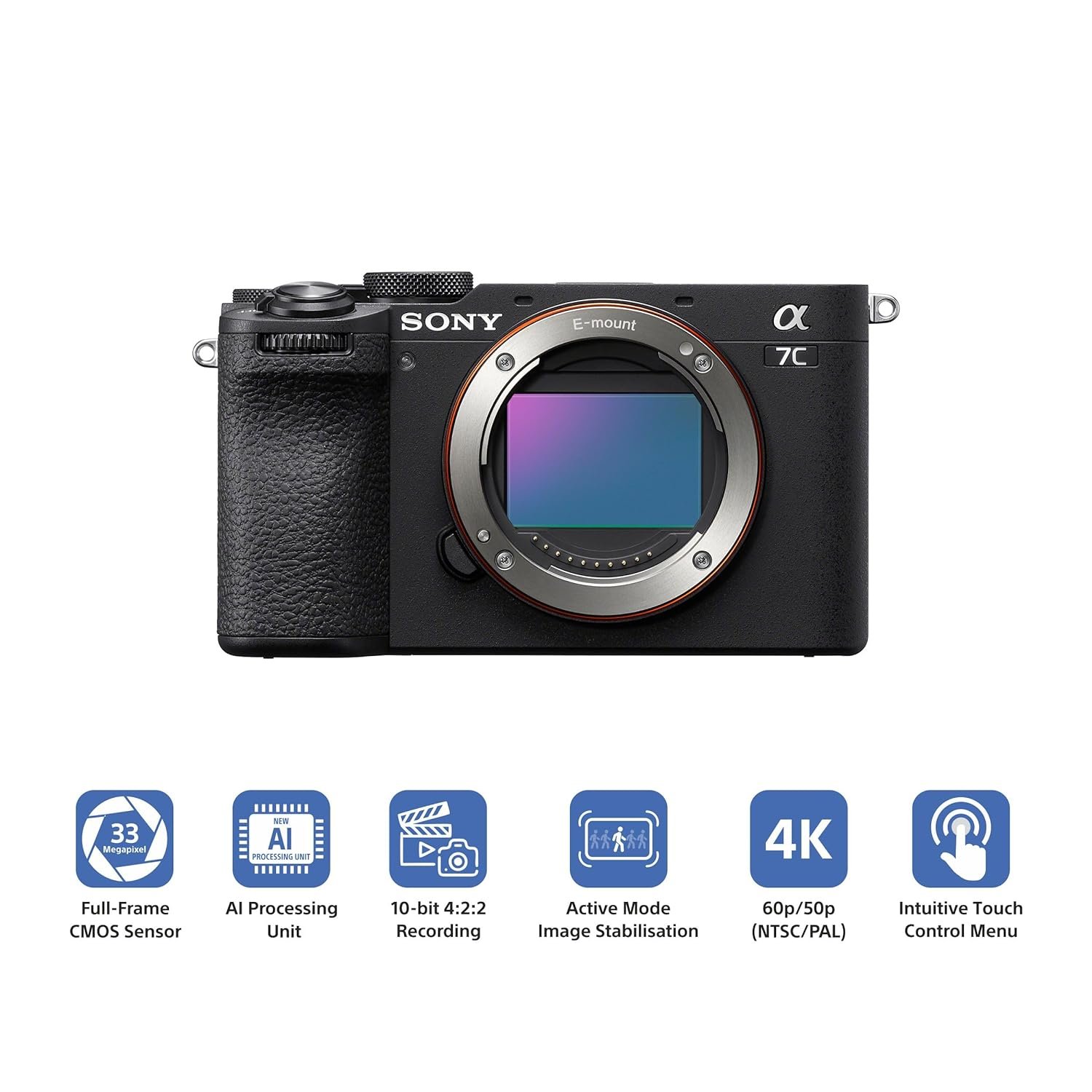 Sony Alpha ILCE-7CM2 Full-Frame Interchangeable-Lens Mirrorless vlog Camera (Body Only) | Made for Creators | 33.0 MP | Artificial Intelligence based Autofocus | 4K 60p Recording - Black | Online Shop